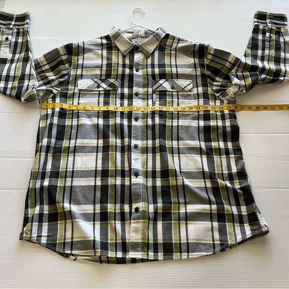 Columbia Plaid Flannel Button Up Long Sleeve Shirt Multi Colored Size XXL - Picture 9 of 13